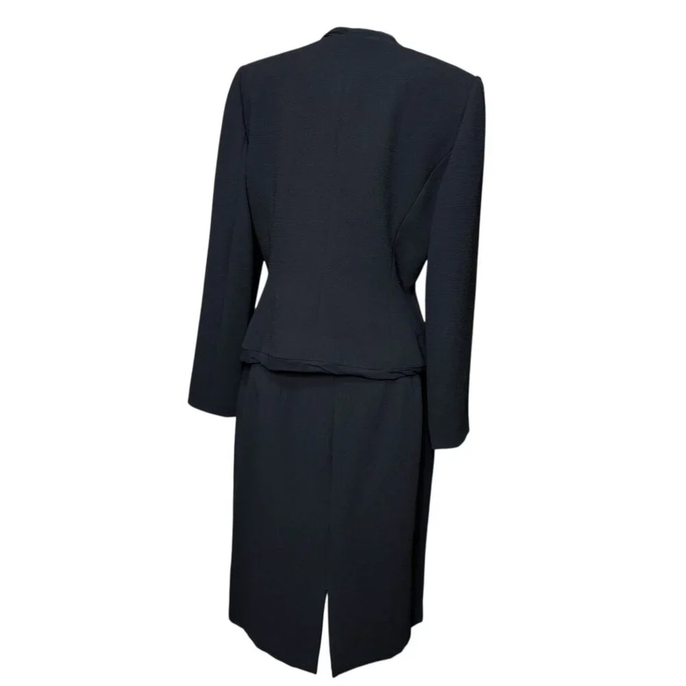 Tahari Arthur S. Levine Suit Skirt Black Size 10 - Picture 3 of 7